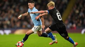 Phil Foden sur la pelouse de l'Etihad face au Club Bruges, le 29 janvier 2025