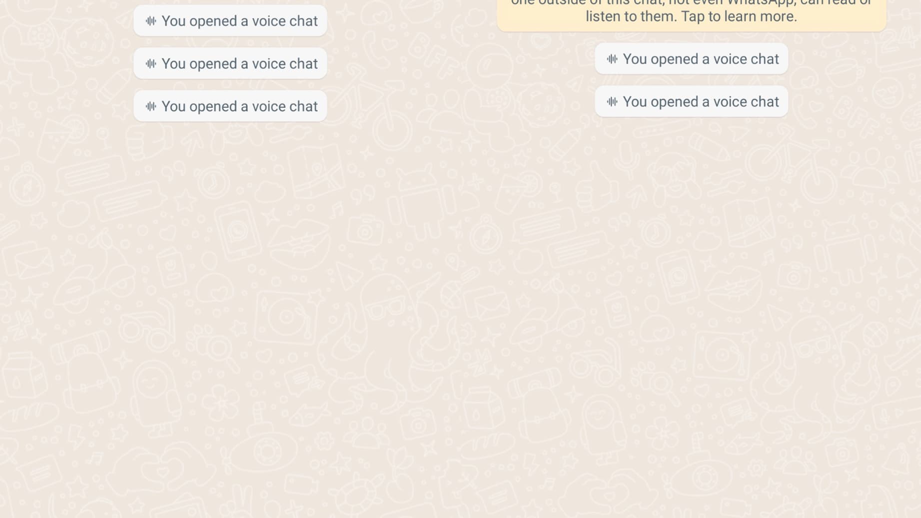 Aperçu des salons de discussions vocaux lancés par WhatsApp Aperçu des salons de discussions vocaux lancés par WhatsApp