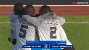 La joie des joueurs de la Saint-Pierroise