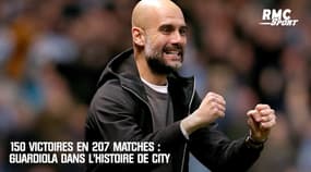 150 victoires en 207 matches : Guardiola déjà dans l'histoire de Manchester City