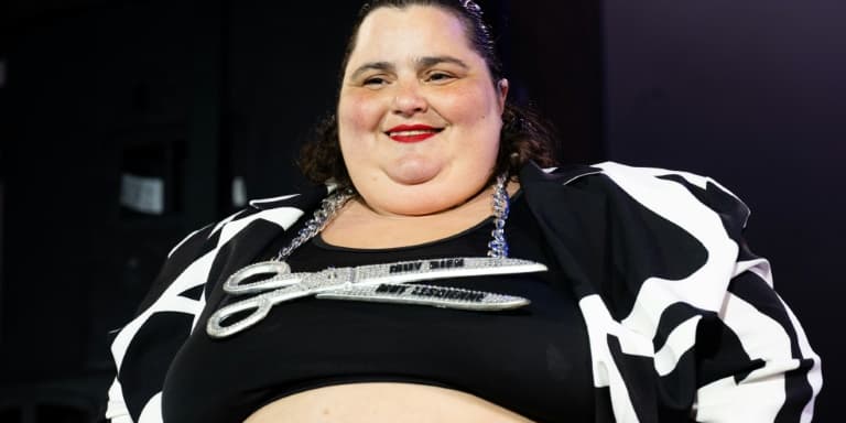 La DJ française Barbara Butch au festival Rock en Seine, le 25 août 2024 à Saint-Cloud, près de Paris