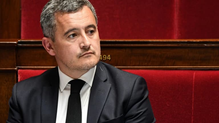 Le ministre de l'Intérieur Gérald Darmanin à l'Assemblée nationale, le 2 mai 2023 à Paris