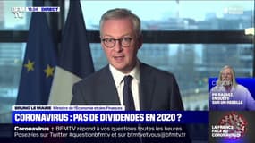 Bruno Le Maire (Ministre de l'Économie) : "Toutes les entreprises qui bénéficient d'un report de charges sociales et qui versent des dividendes auront des pénalités"