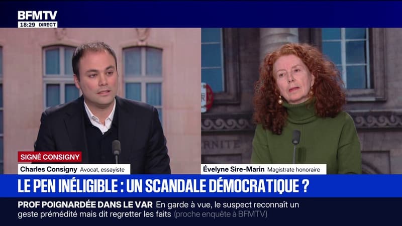 SIGNÉ CONSIGNY - Procès du RN: Charles Consigny évoque un "déni démocratique" en cas d'inéligibilité de Marine Le Pen