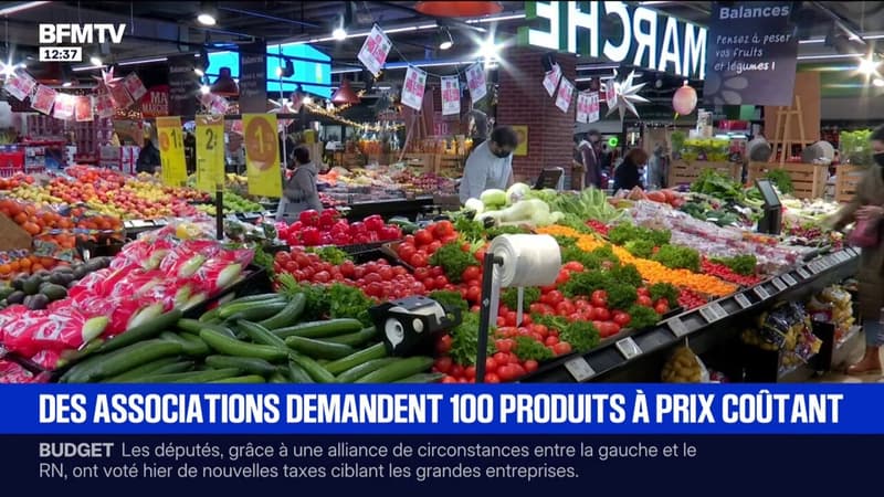 Des associations demandent à la grande distribution de vendre une liste de 100 aliments sains à prix coûtants
