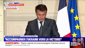 Emmanuel Macron: "Le crime d'agression ne peut être toléré en aucune circonstance"