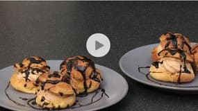 Profiteroles à la mousse de foie gras : une savoureuse entrée (vidéo)