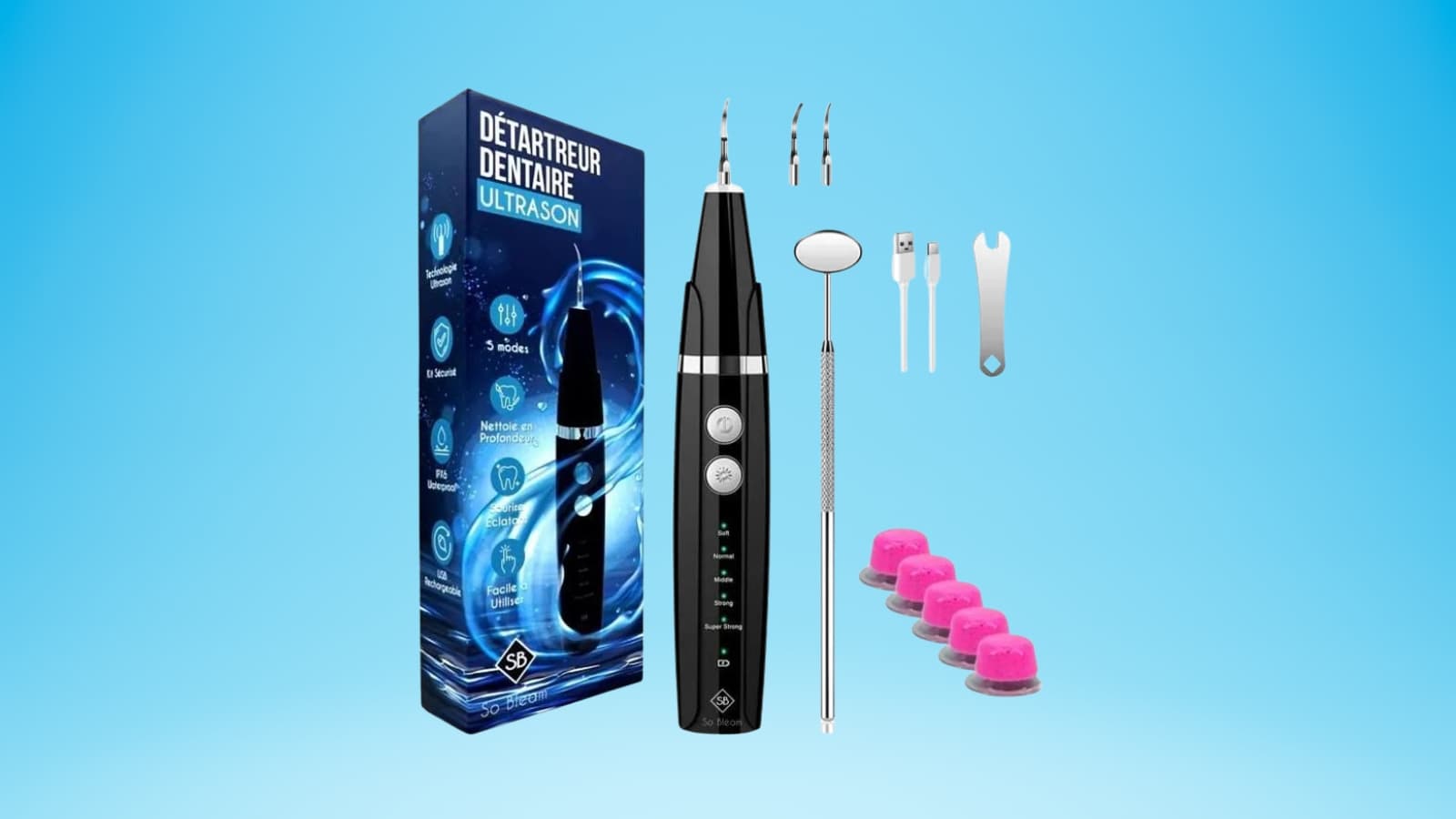 Obtenez un sourire radieux avec ce détartreur dentaire à moins de 40 euros sur cdiscount