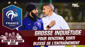Equipe de France : Très grosse inquiétude pour Benzema, sorti blessé de l’entraînement