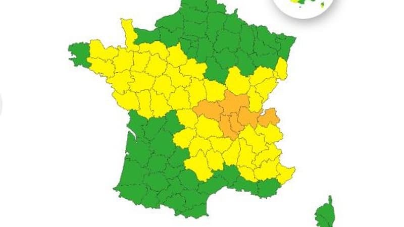 Neige et verglas: 3 départements en vigilance orange dès ce lundi soir, 6 au total en alerte mardi