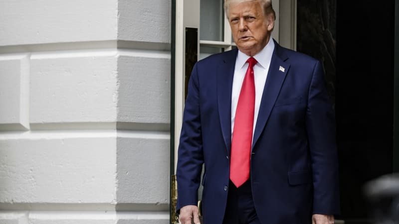 Le président américain Donald Trump à la Maison Blanche le 6 août 2020.