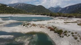 Le niveau du lac du Broc a baissé de huit mètres