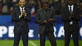 Thierry Henry, Marcel Desailly et Patrick Vieira, en 2015