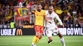 Gradit contre Ajorque lors de Lens-Brest, le 29 août 2025.