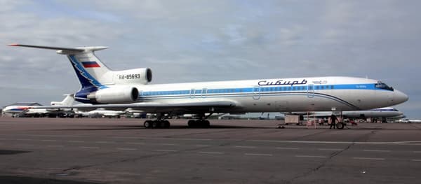 Un Tupolev-154 russe (image d'illustration). Un Tupolev-154 russe (image d'illustration).