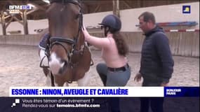 Essonne: après un accident qui lui a fait perdre la vue, Ninon est remontée en selle