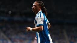 Luca Koleosho avec l'Espanyol, le 6 octobre 2025