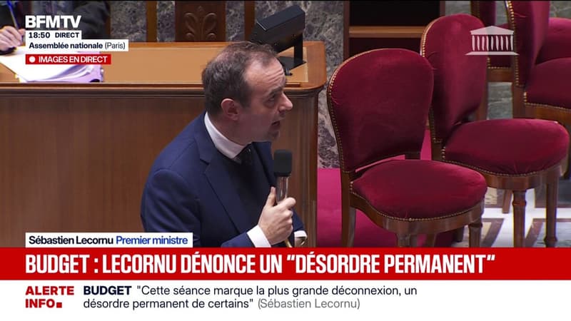 Motions de censure: "L'avez-vous lu ce budget ?", demande Sébastien Lecornu aux députés de l'Assemblée nationale