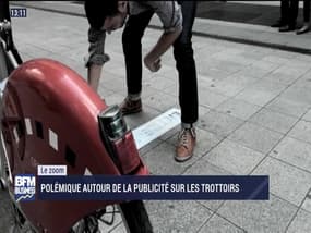 Le zoom: polémique autour de la publicité sur les trottoirs - 13/01