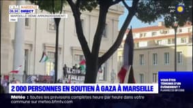 Marseille: près de 2.000 personnes se sont rassemblées en soutien à la Palestine