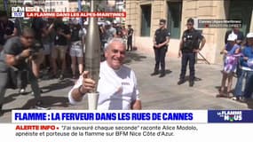 JO 2024: Alexandre Farrugia est le premier relayeur de la flamme olympique à Cannes