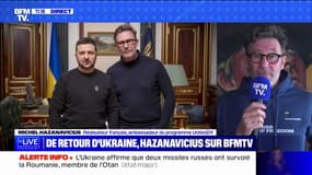 De retour d'Ukraine, le réalisateur Michel Hazanavicius se dit favorable à "l'envoi d'armes et d'hommes"