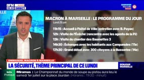 Marseille: la sécurité au cœur du déplacement d'Emmanuel Macron