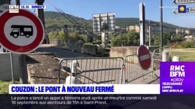 Nord de Lyon: le pont de Couzon-au-Mont-d'Or à nouveau fermé