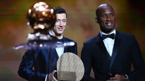 Robert Lewandowski et Didier Drogba à la cérémonie du Ballon d'or