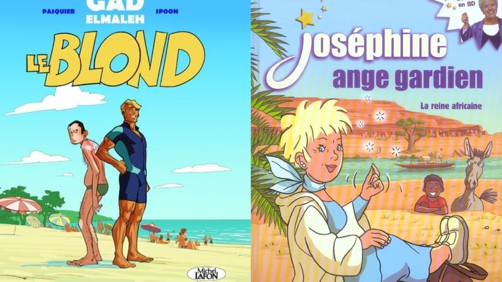 Couverture des BD "Le Blonde" et "Joséphine, ange gardien"