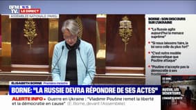 Élisabeth Borne: "La Russie est susceptible d'aller plus loin dans l'illégalité et dans l'escalade"