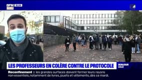 Nord: à Roubaix, des professeurs en grève contre le protocole sanitaire
