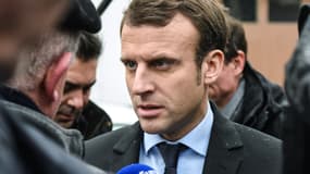 Emmanuel Macron à Noeux-les-Mines le 13 janvier 2017