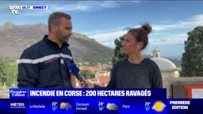 En Corse, "200 hectares ont brûlés mais les feux ne progressent plus" rapporte Frédéric-Antoine Santoni, capitaine de sapeurs-pompiers