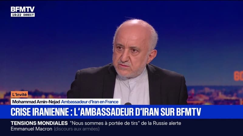 "Il y a un soutien incontestable de la majorité des Iraniens pour leur Guide suprême" assure l'ambassadeur d'Iran sur BFMTV