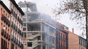 Explosion dans le centre de Madrid, en Espagne.