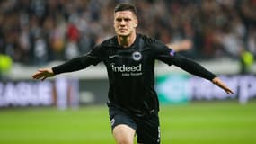 Luka Jovic sous les couleurs de Francfort, le 2 mai 2019