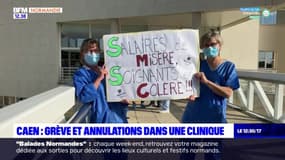 Caen: les soignants de l'hôpital Saint-Martin en grève