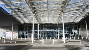 L'entrée de l'aéroport Brest-Bretagne Airport, le 31 décembre 2023 à Guipavas, dans le Finistère