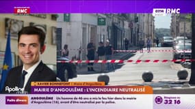 "Un homme a réussi à entrer de force dans la mairie et a commencé à asperger le lieu d'essence", explique Xavier Bonnefont, maire d'Angoulême