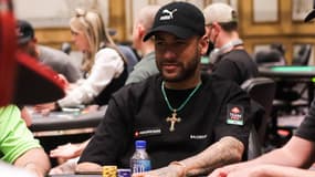 Neymar lors d'un tournoi de poker à Las Vegas en juin 2022