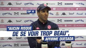 SF 27-17 MHR : "Cette équipe n’a aucun risque de se voir trop beau", affirme Quesada après le succès face au champion 