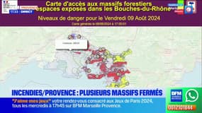 Bouches-du-Rhône: de nombreux massifs forestiers fermés ce vendredi face au risque d'incendie