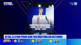 Gabriel Attal à Lyon pour son premier meeting en octobre 