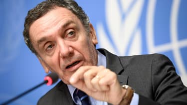 Le président de la Commission d'enquête des nations unies sur les manifestations à Gaza, Santiago Canton, présente le rapport à la presse depuis Genève ce 28 février