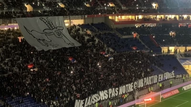 OL-Strasbourg: chèvre, banderoles incendiaires et sifflets... ambiance tendue au Groupama Stadium