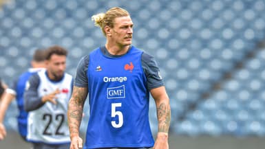Bastien Chalureau avec le XV de France en août 2023.