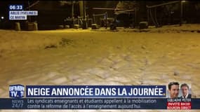 Dans les Yvelines, la neige commence déjà à tenir au sol