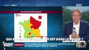 Etre en rouge ou en vert sur la carte du confinement: qu'est-ce que ça change?