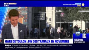 Gare de Toulon: les derniers travaux de rénovation s'achèveront en novembre